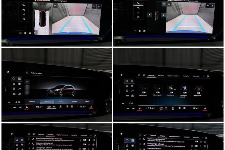 Blå Audi Q6 e-tron fra 2024
