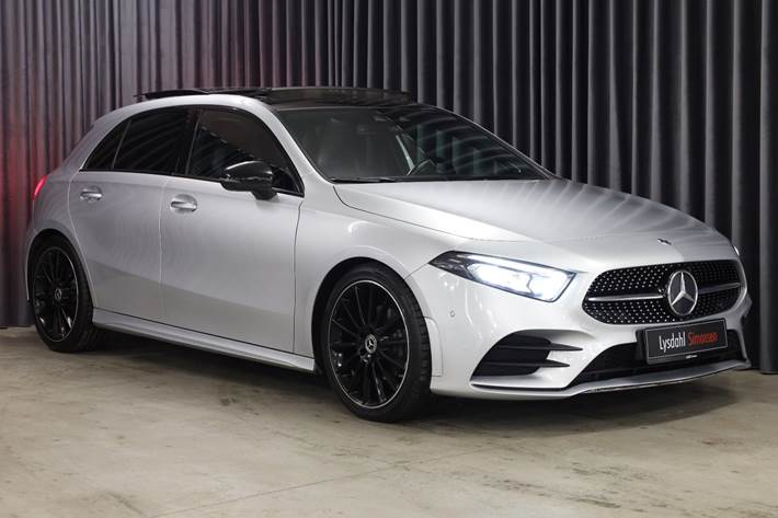 Sølv Mercedes A200 fra 2018