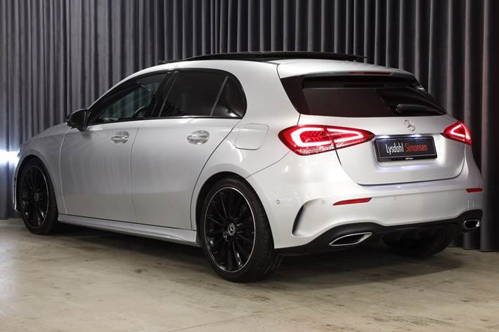 Sølv Mercedes A200 fra 2018