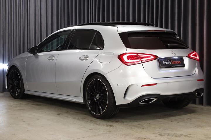 Sølv Mercedes A200 fra 2018