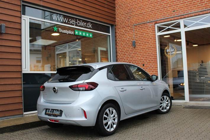 Sølv Opel Corsa-e fra 2022