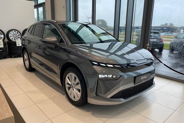 Grå Skoda Enyaq fra 2027