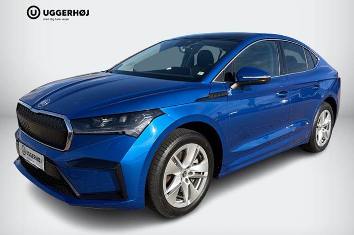 Blå Skoda Enyaq fra 2024