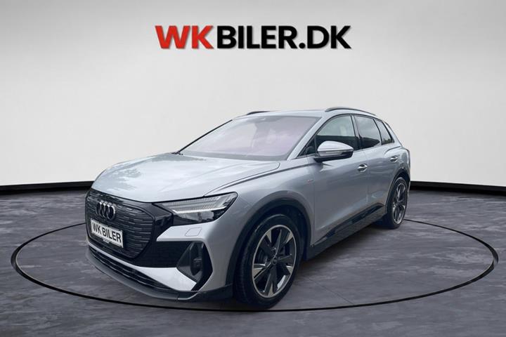 Sølv Audi Q4 e-tron fra 2025