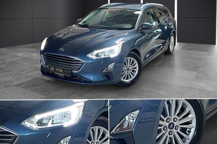Blå Ford Focus fra 2019