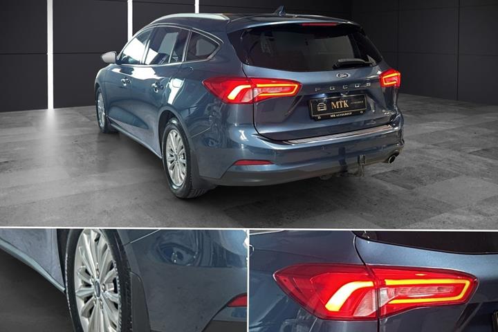 Blå Ford Focus fra 2019