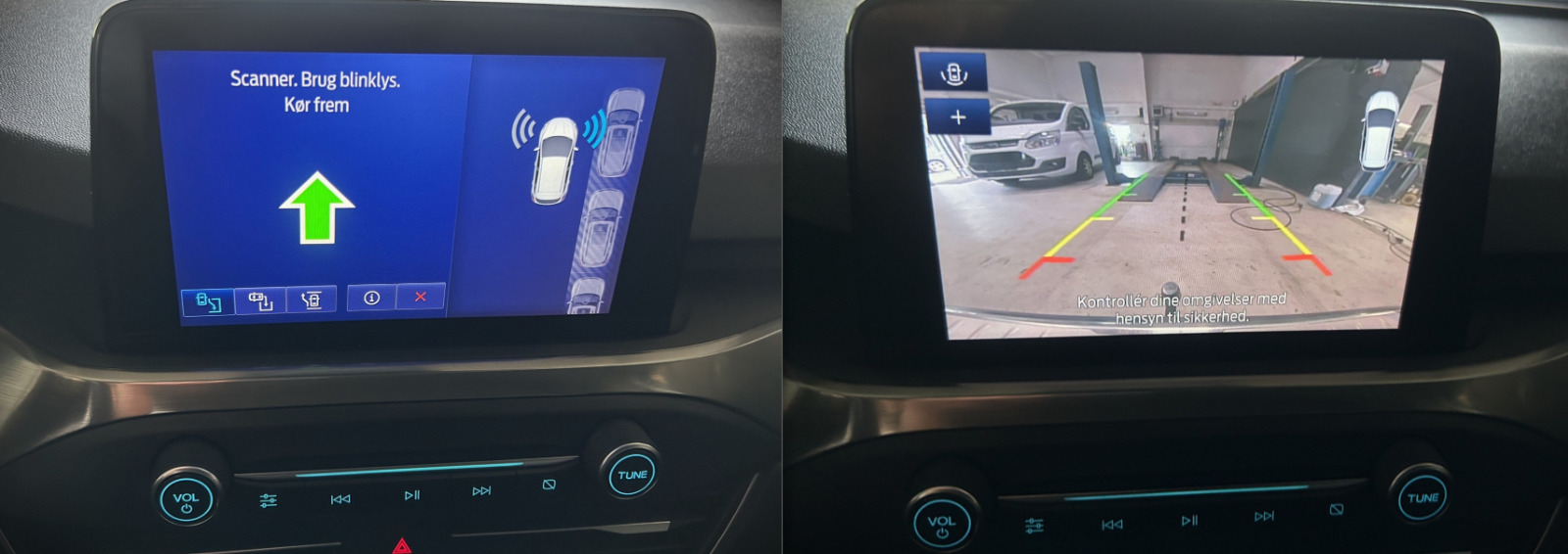 Blå Ford Focus fra 2019