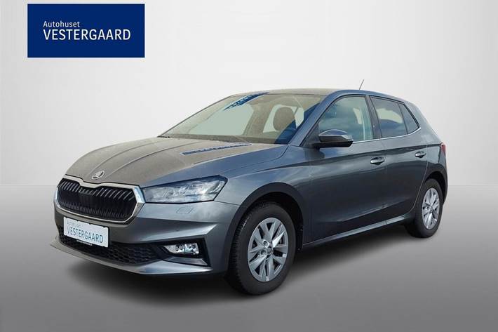 Grå Skoda Fabia fra 2023