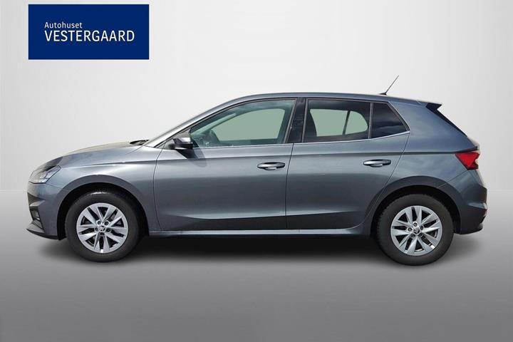 Grå Skoda Fabia fra 2023