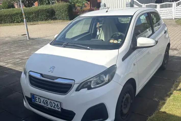 Hvid Peugeot 108 fra 2014