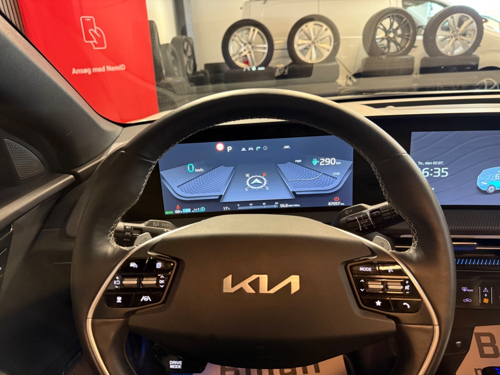 Hvid Kia EV6 fra 2023