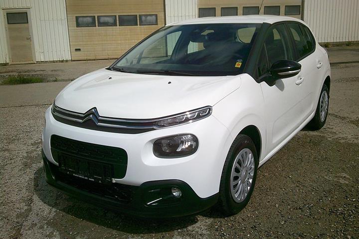 Gul Citroën C3 fra 2019 set udefra
