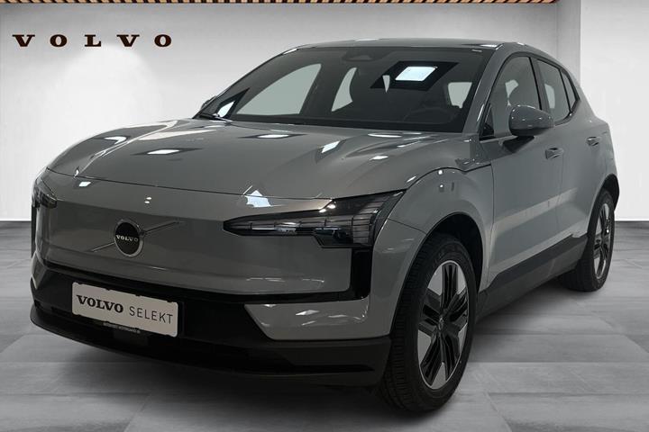 Grå Volvo EX30 fra 2025 set udefra