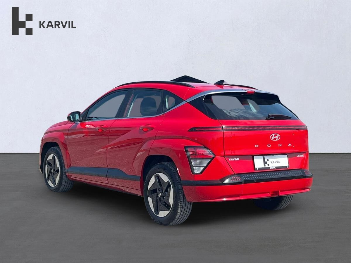 Rød Hyundai Kona fra 2025