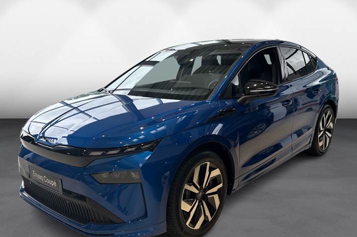 Blå Skoda Enyaq fra 2026