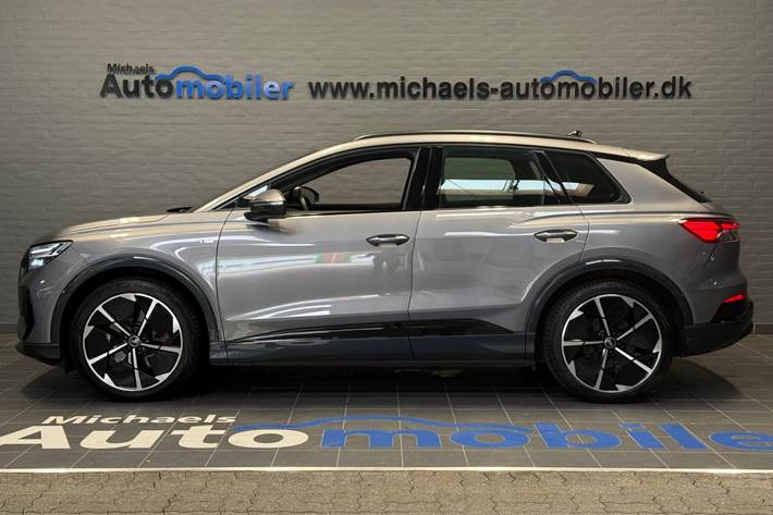 Grå Audi Q4 e-tron fra 2022