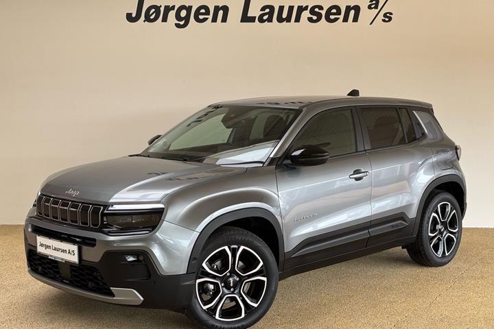 Grå Jeep Avenger fra 2025 set udefra