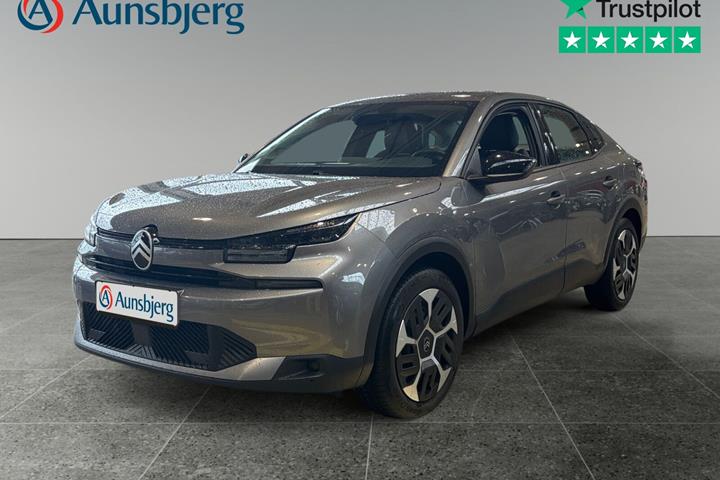 Grå Citroën ë-C4 X fra 2025 set udefra