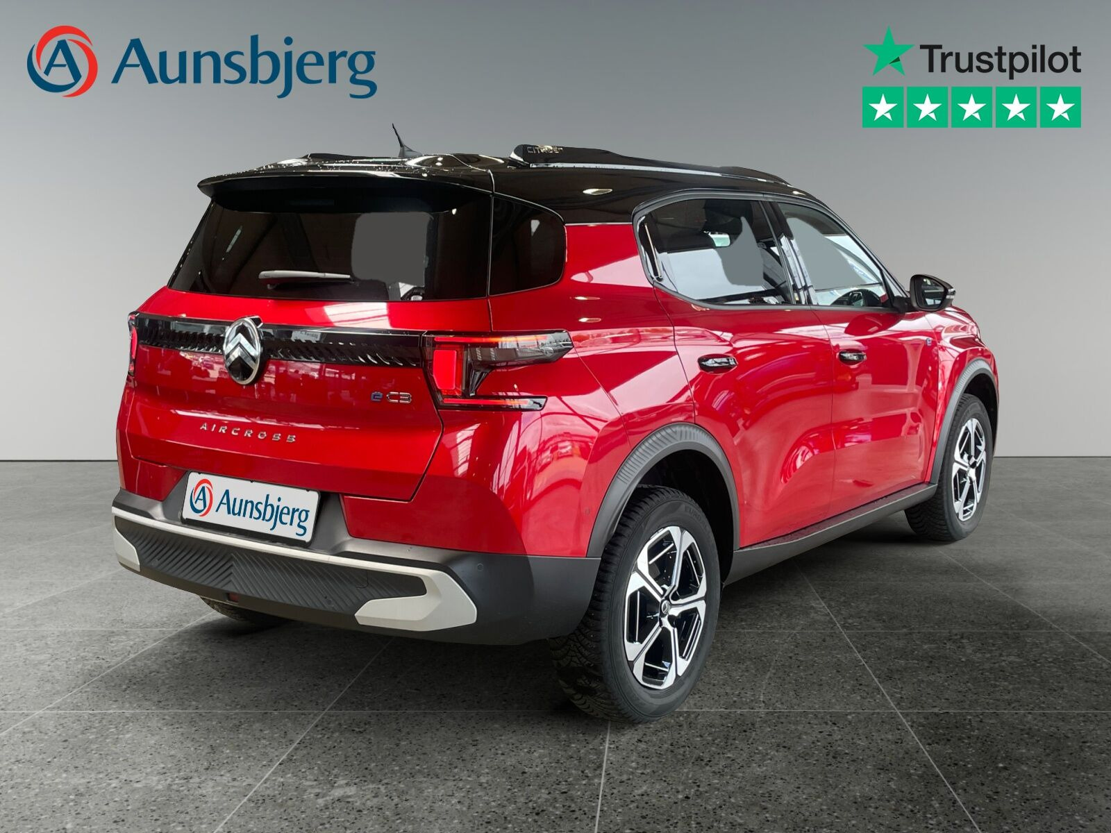 Rød Citroën e-C3 Aircross fra 2025