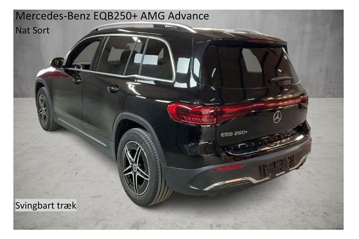 Sort Mercedes EQB 250+ fra 2025