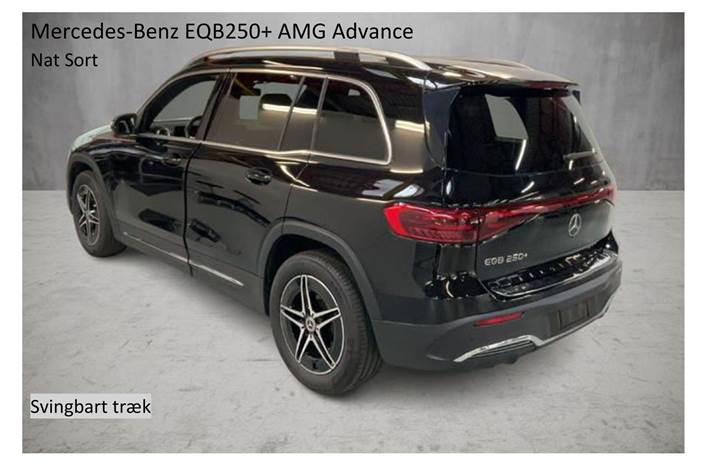 Sort Mercedes EQB 250+ fra 2024