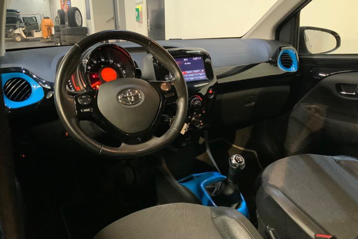 Sort Toyota Aygo fra 2018
