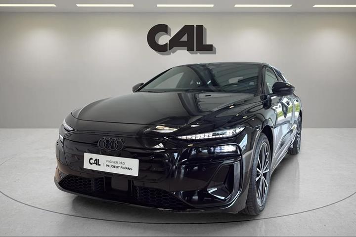 Sort Audi A6 fra 2025 set udefra