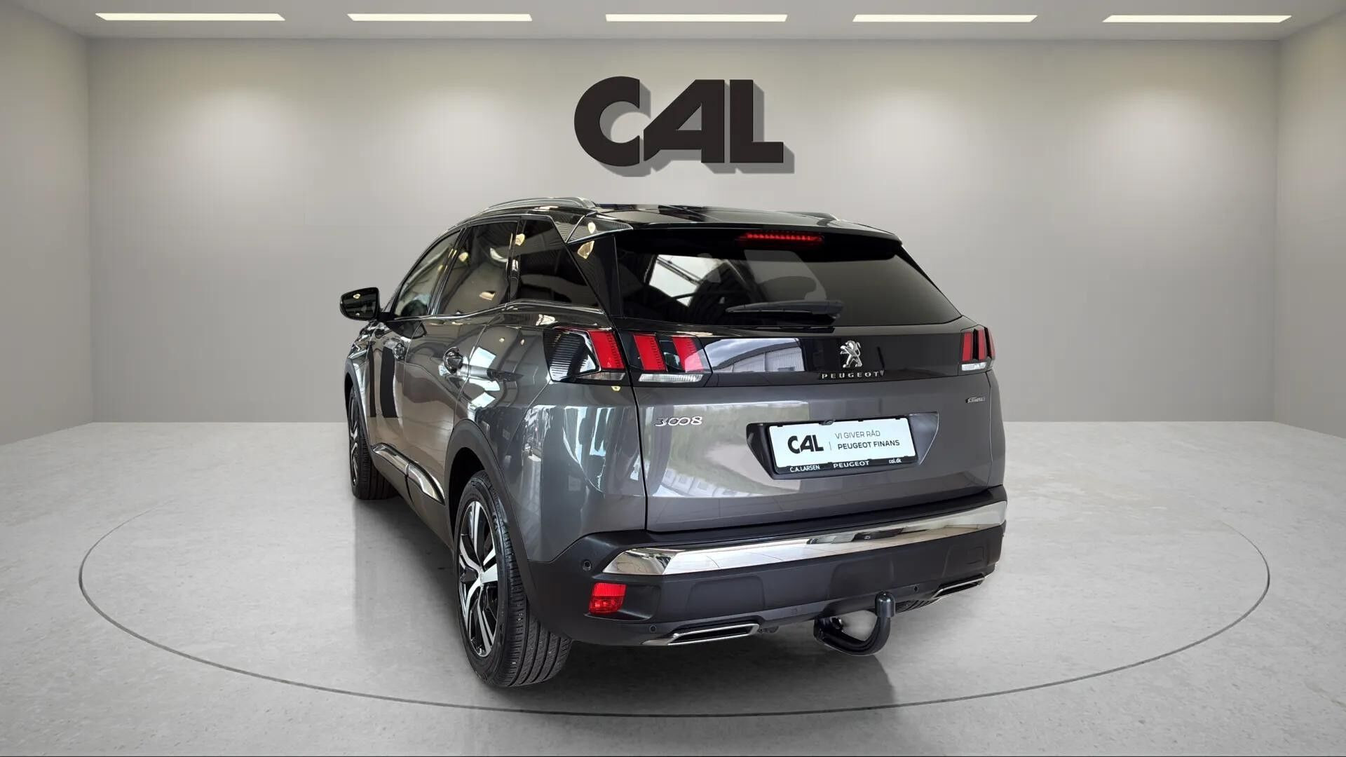 Grå Peugeot 3008 fra 2018