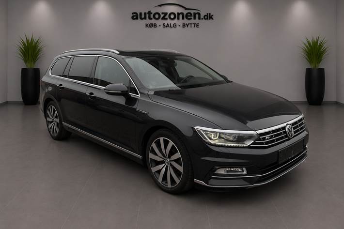 Sort VW Passat fra 2018