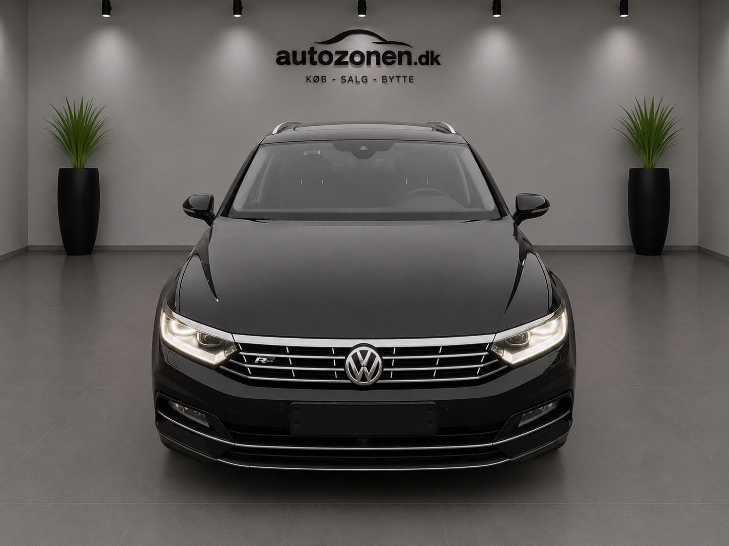 Sort VW Passat fra 2018
