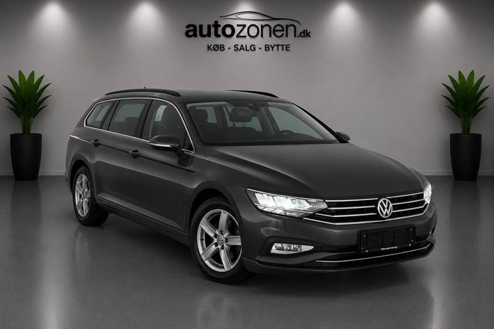 Grå VW Passat fra 2020
