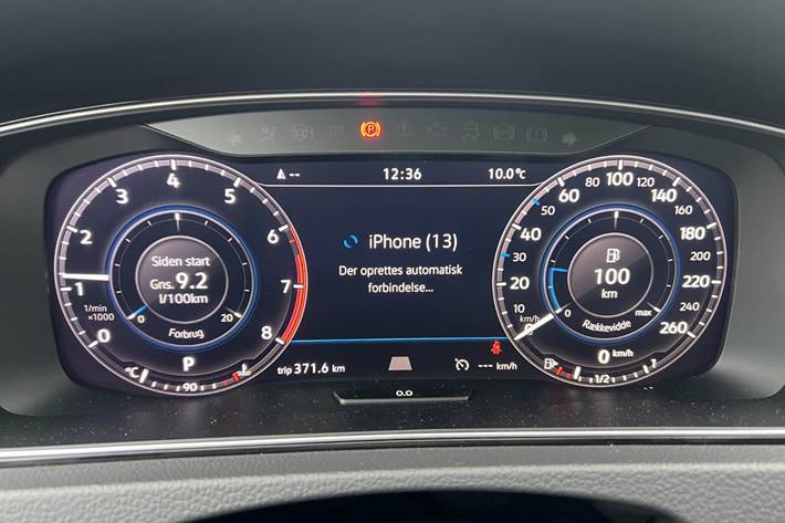 Rød VW Golf VII fra 2018