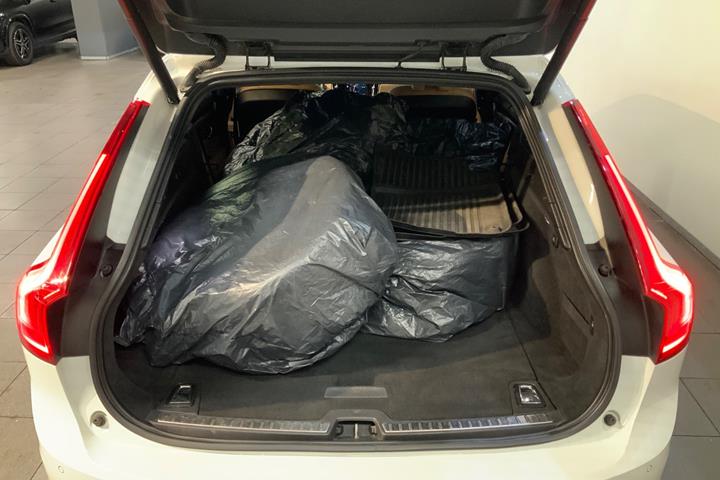 Hvid Volvo V90 fra 2020