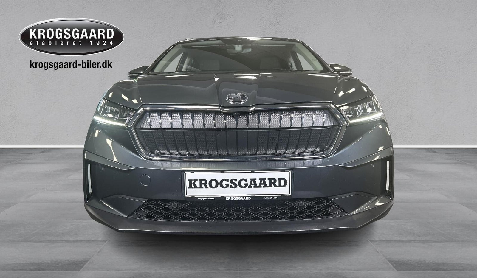 Grå Skoda Enyaq fra 2021