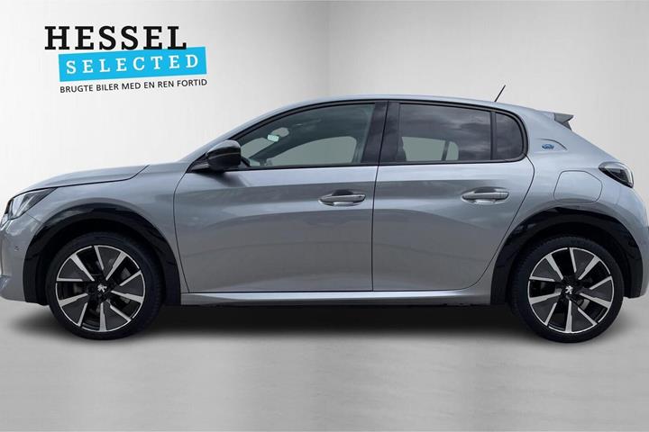 Sølv Peugeot e-208 fra 2022