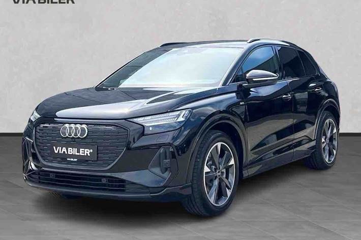 Sort Audi Q4 fra 2026 set udefra