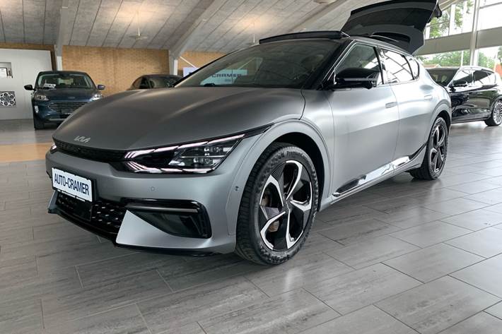 Grå Kia EV6 fra 2022