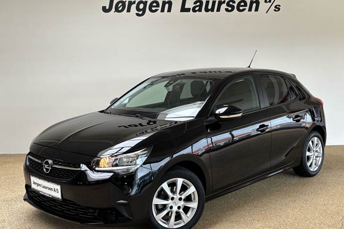 Sort Opel Corsa fra 2022 set udefra