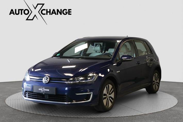 Blå VW e-Golf VII fra 2018
