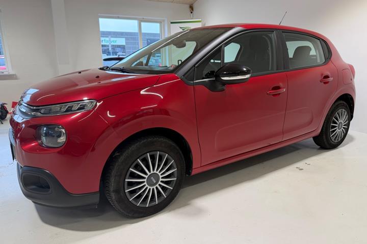 Rød Citroën C3 fra 2019