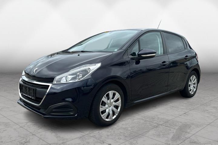Blå Peugeot 208 fra 2016 set udefra