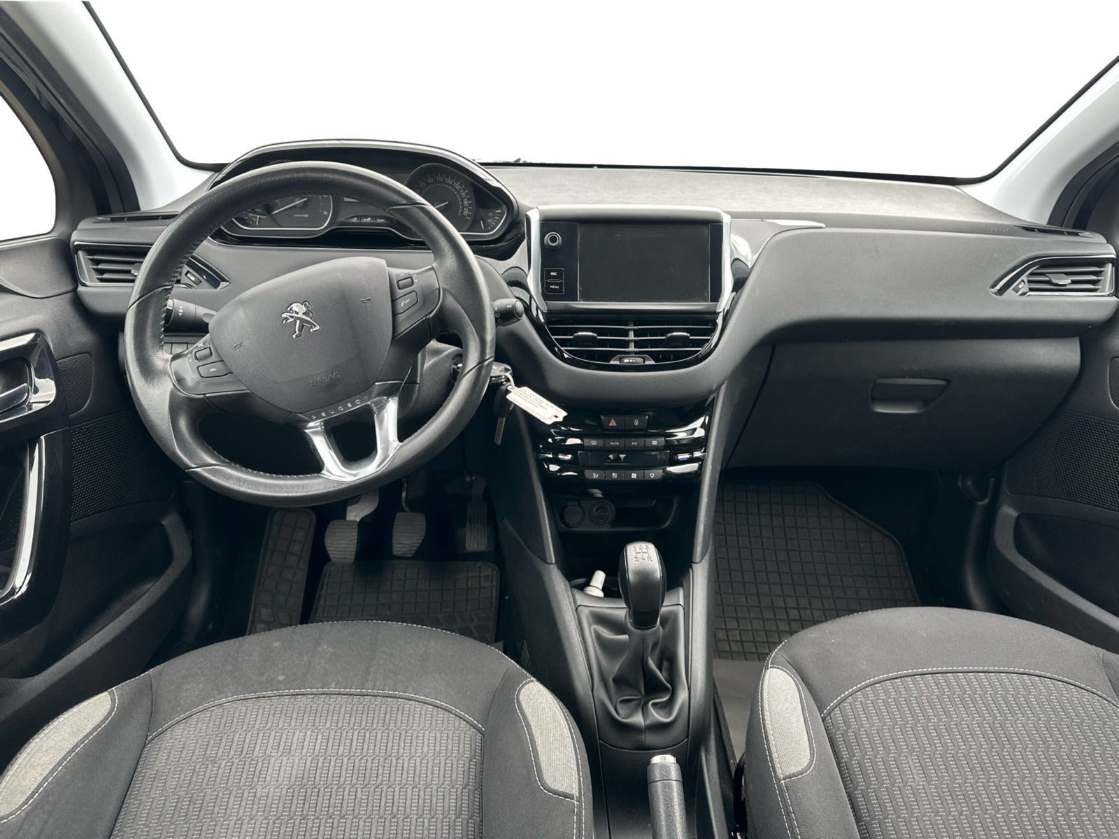 Blå Peugeot 208 fra 2016