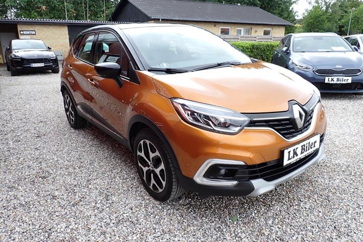 Orange Renault Captur fra 2018