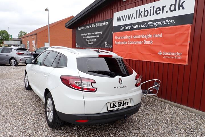 Hvid Renault Megane III fra 2014