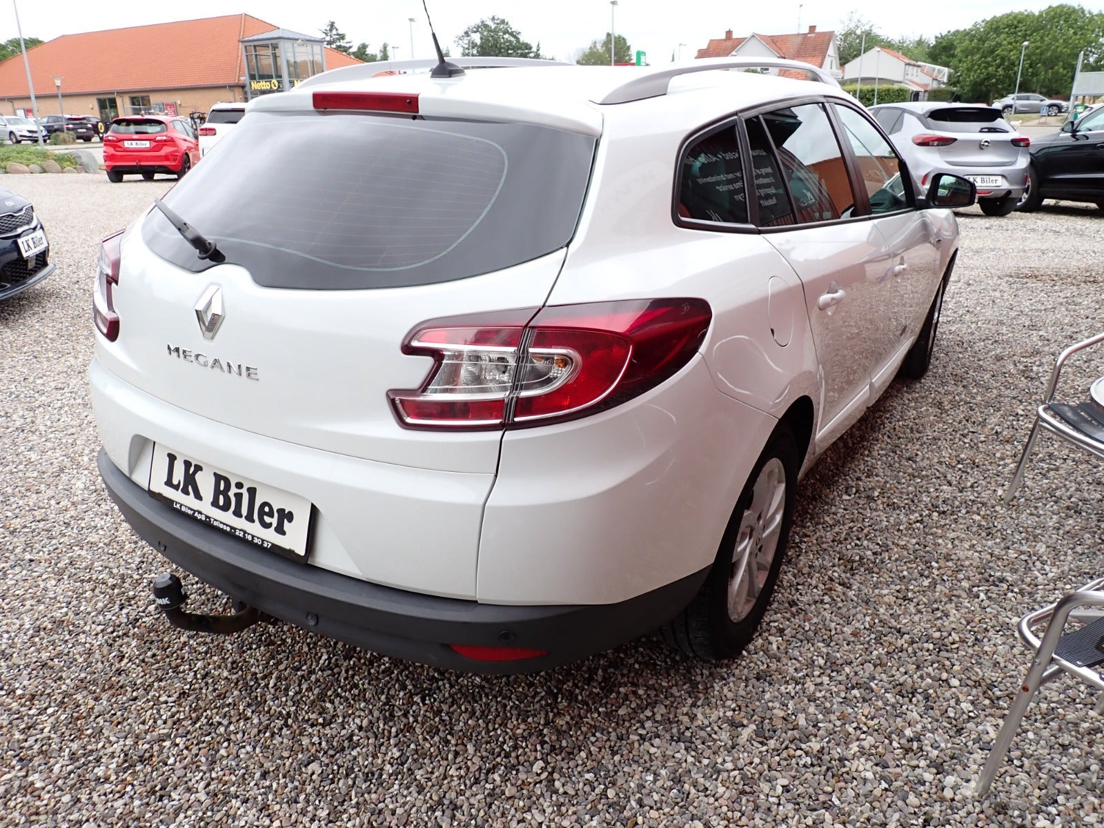 Hvid Renault Megane III fra 2014
