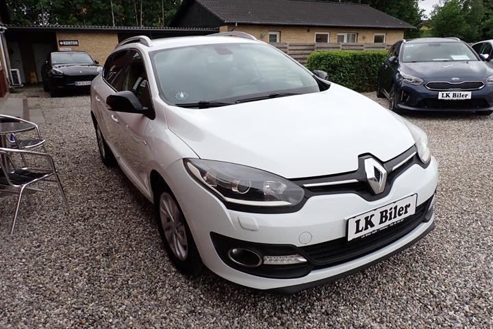 Hvid Renault Megane III fra 2014