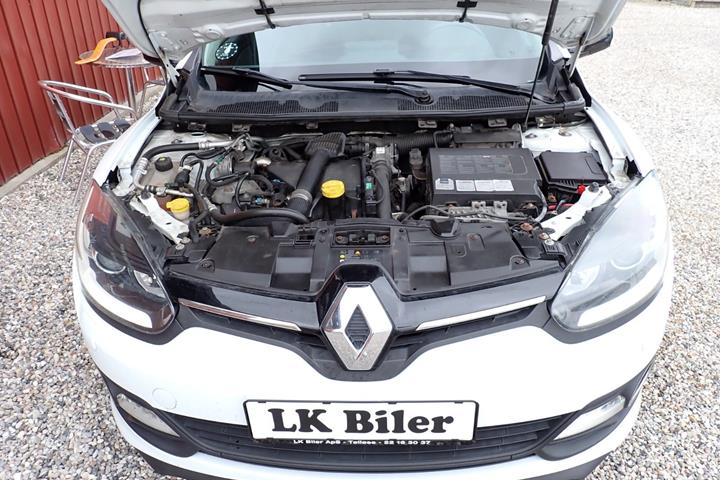 Hvid Renault Megane III fra 2014