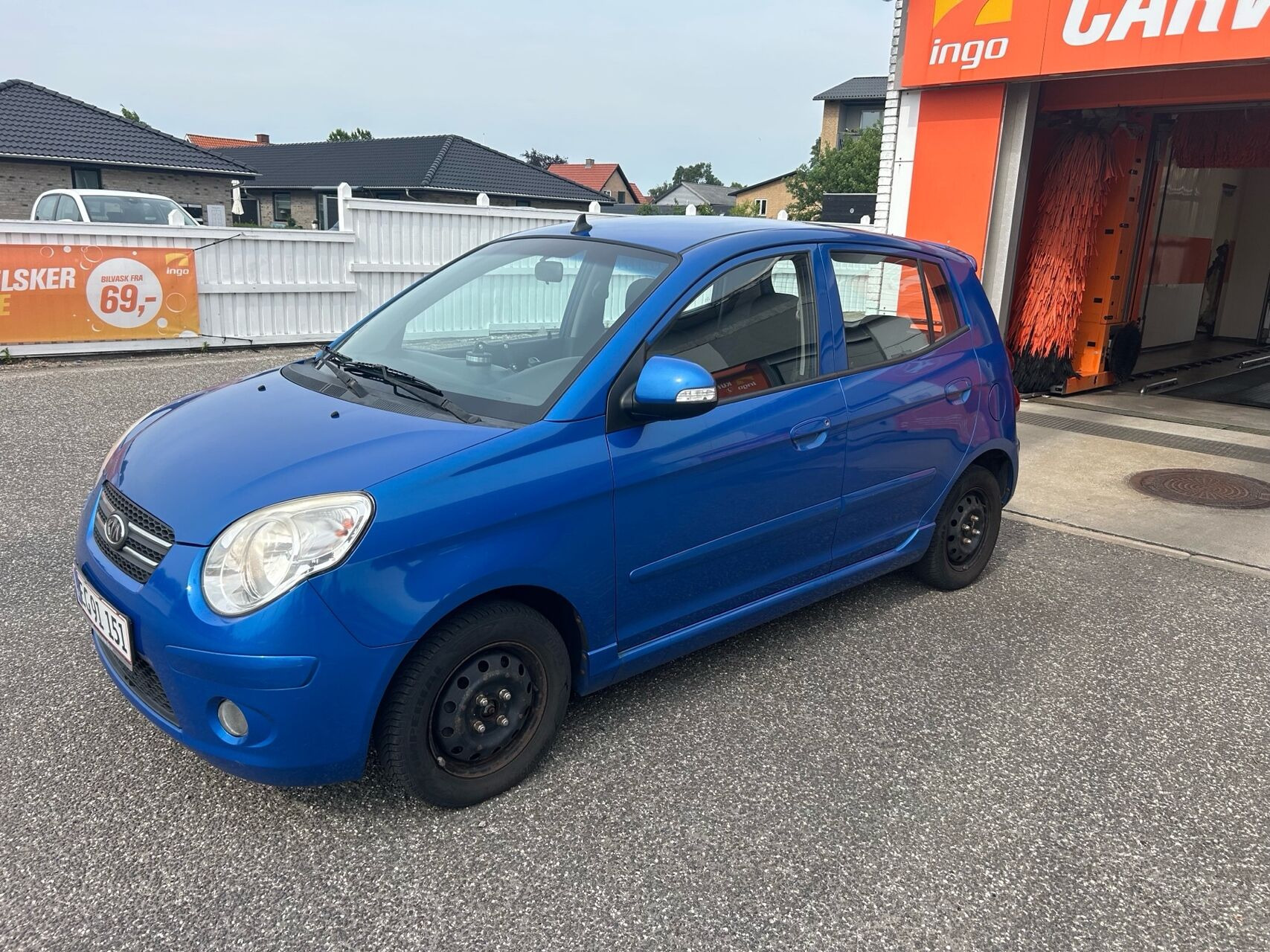 Blå Kia Picanto fra 2009