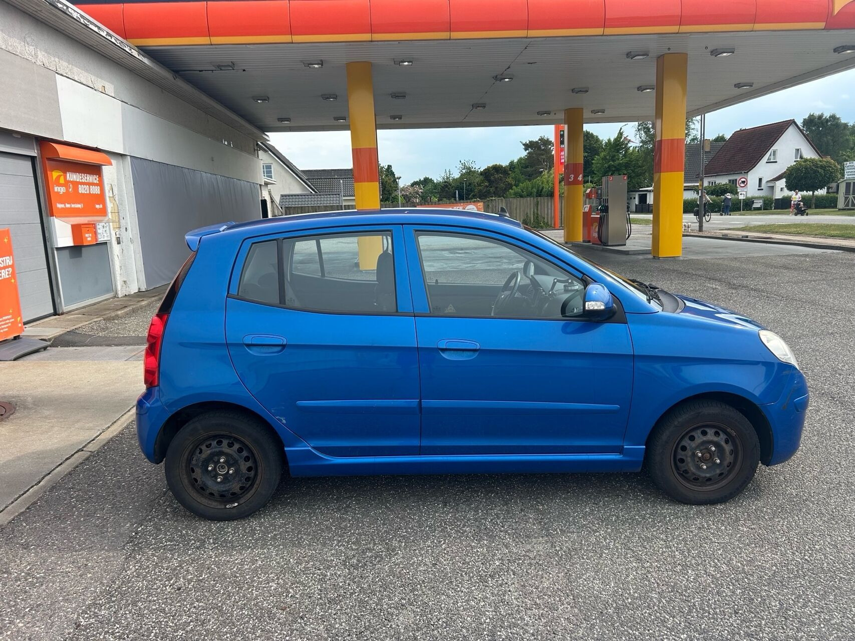 Blå Kia Picanto fra 2009