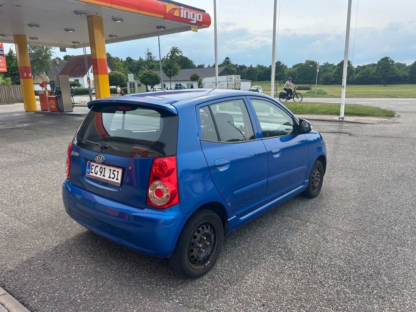 Blå Kia Picanto fra 2009